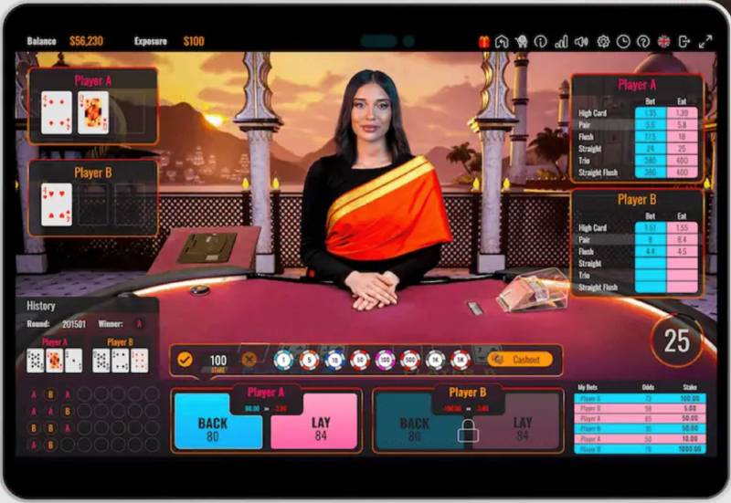 Các loại cược trong Andar Bahar