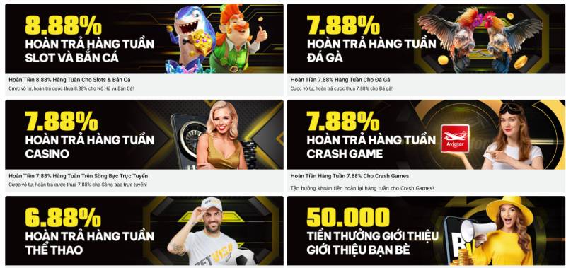 Hoàn trả hàng tuần – Cơ hội nhận thưởng thường xuyên