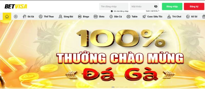 Truy cập trang chủ BetVisa